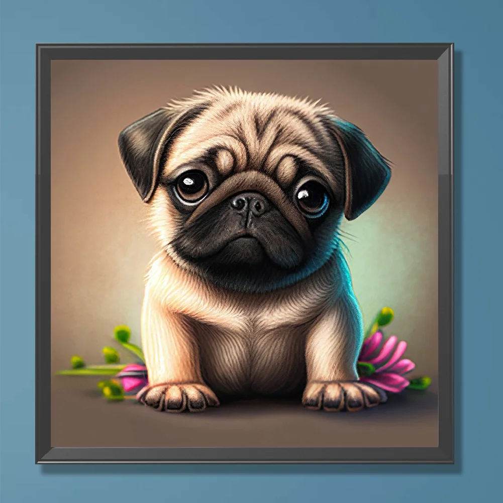 Diamond Painting - Full Round Drill - Dog(30*30cm)