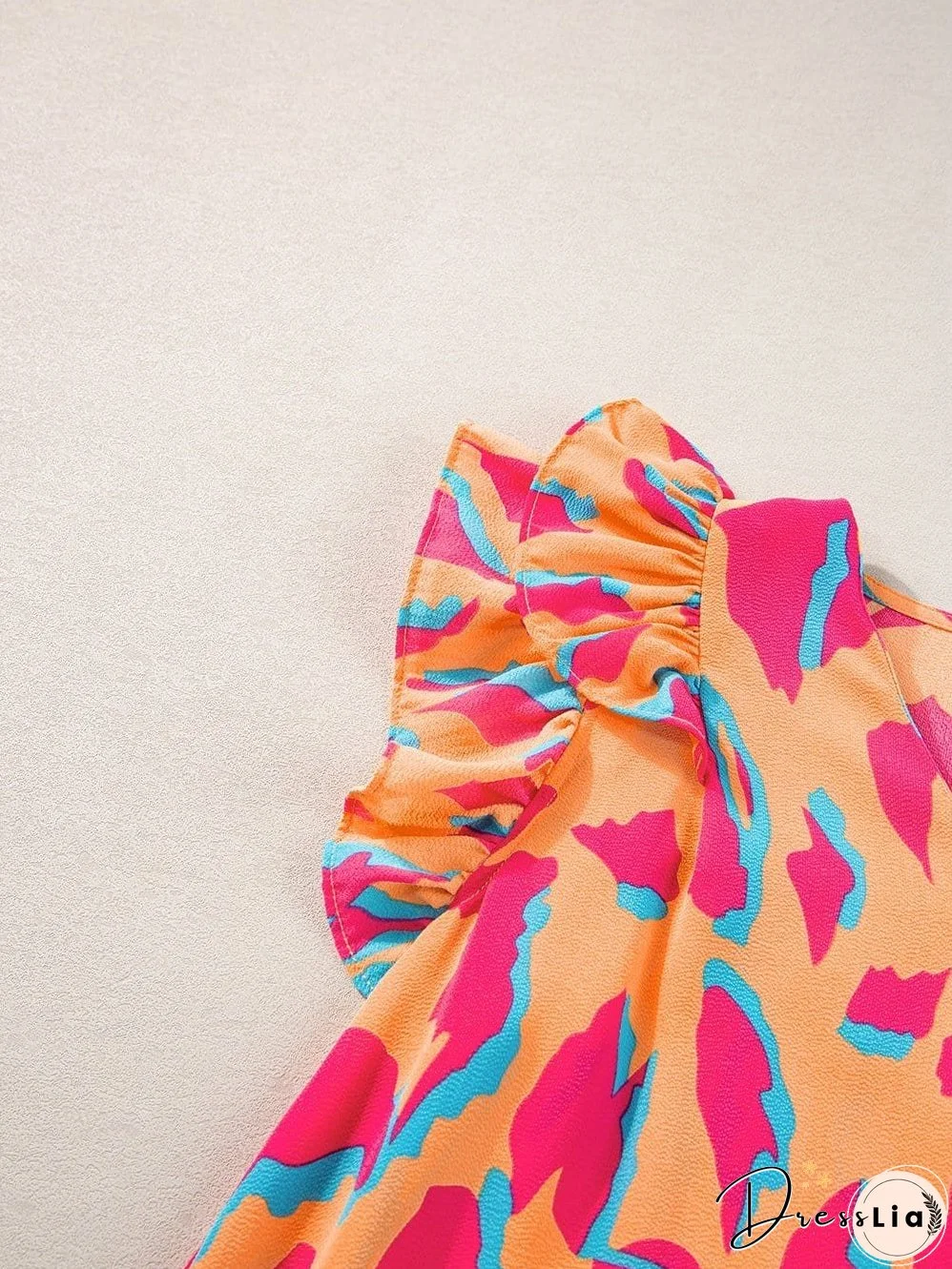 Casual Ruffle Sleeve Blouse