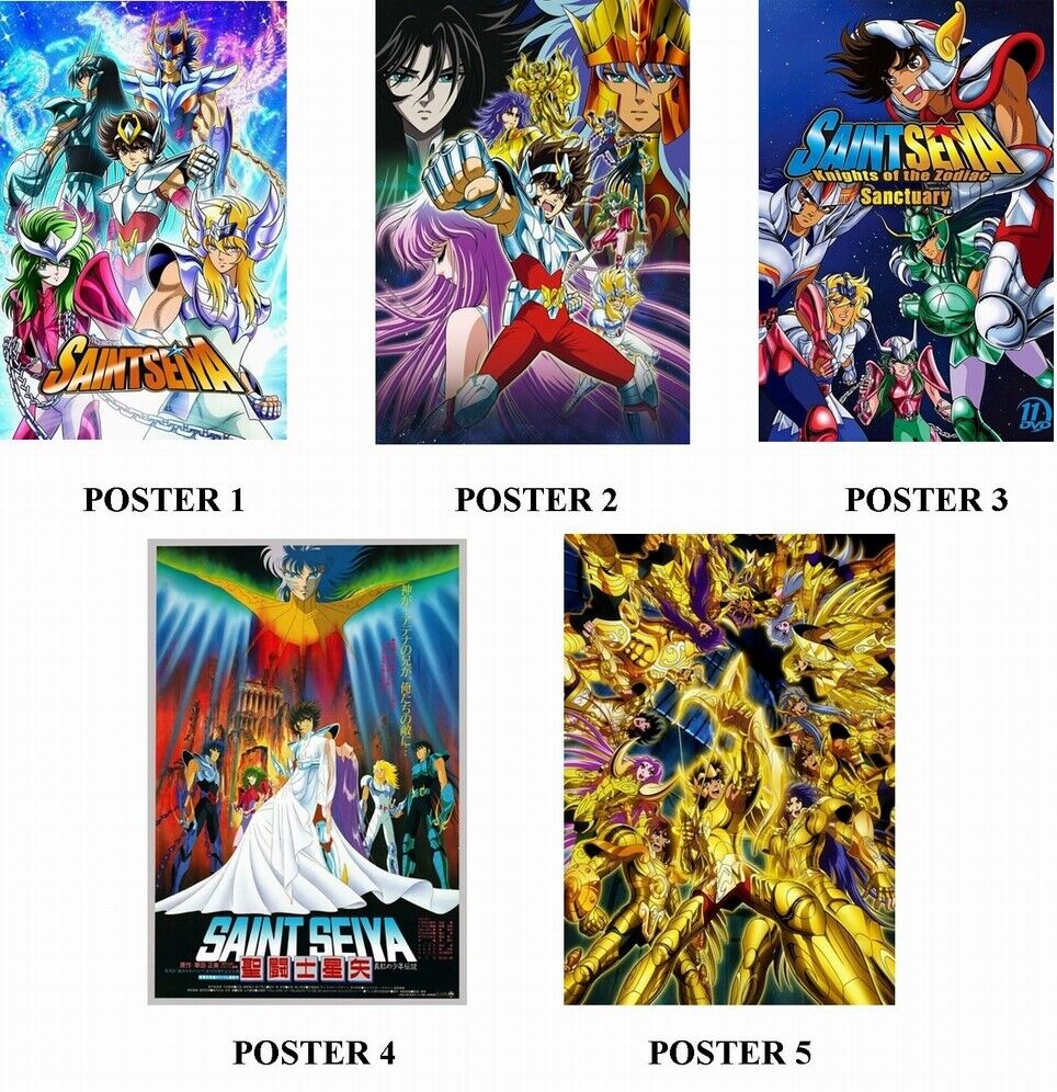 SAINT SEIYA - ANIME - 5 Photo Poster painting POSTERS - PRINTS - INSERTS PERFECT FOR FRAMING