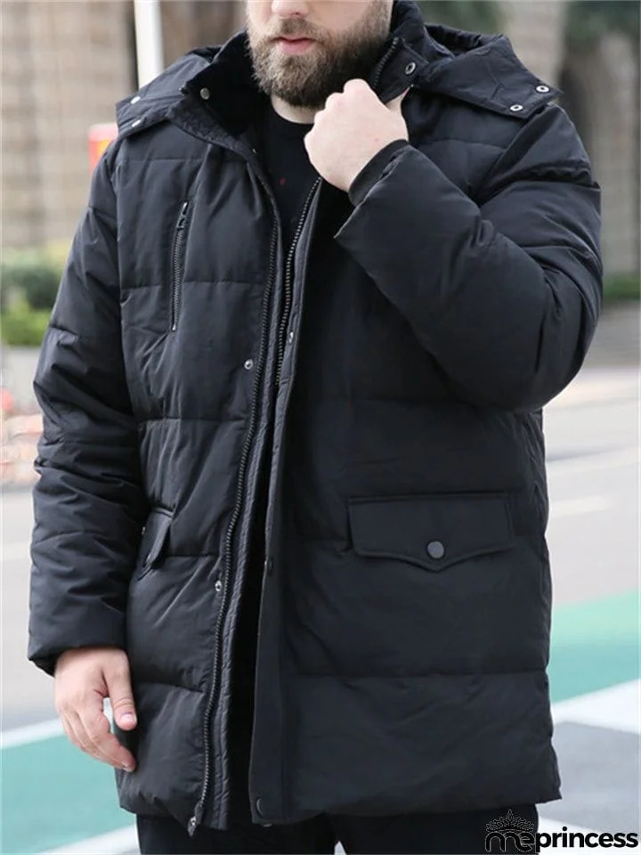 Men's Plus Size Thick Lightweight Warm Coats
