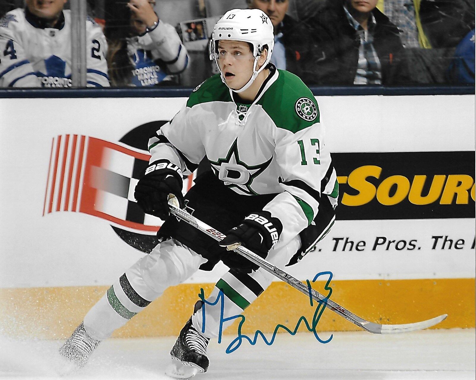 Mattias Janmark Signed 8x10 Photo Poster painting Dallas Stars Autographed COA B