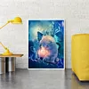 Diamond Painting -DIY Round Drill Kitten Flower