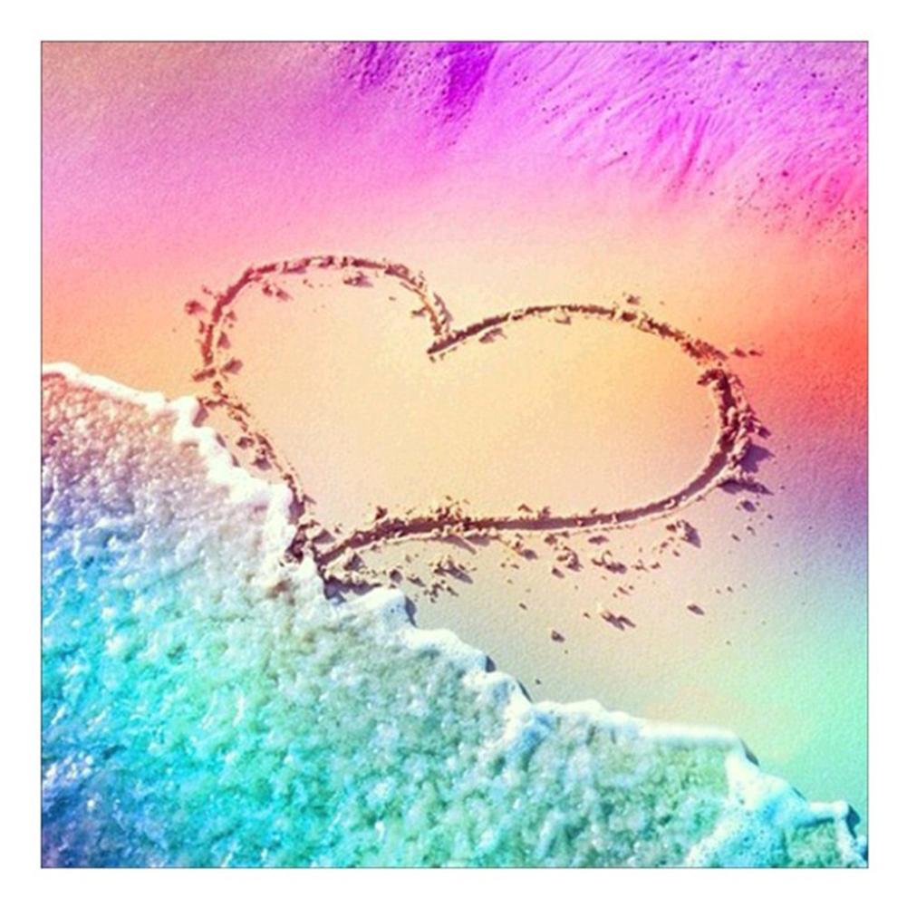 

25*25CM - Love Beach - Square Drill Diamond Painting, 501 Original