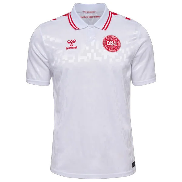 Dänemark Away Trikot UEFA EM 2024 - Weiß