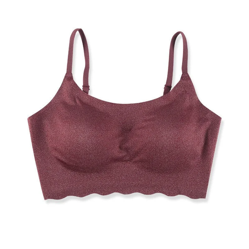 Fashion Seamless Fitness Bra For Women Underwear Gathered Shock-Proof Thin Push Up Bra Female Intimate Bralette Lingerie M-XL