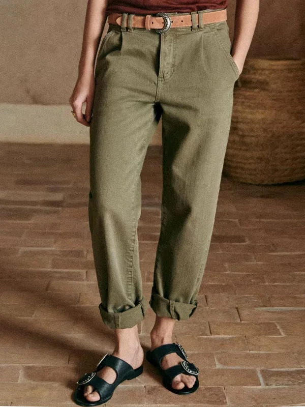 Solid colour minimalist temperament women's work trousers