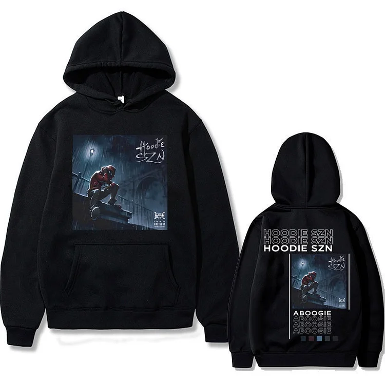 Hip Hop Rapper A Boogie Wit Da Hoodie Szn Double Sided Print Hoodie Street Oversized Sweatshirt at Hiphopee