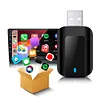 Wired To Wireless Carplay & Android Auto 2 in 1 Dongle USB Plug and Play Adapter