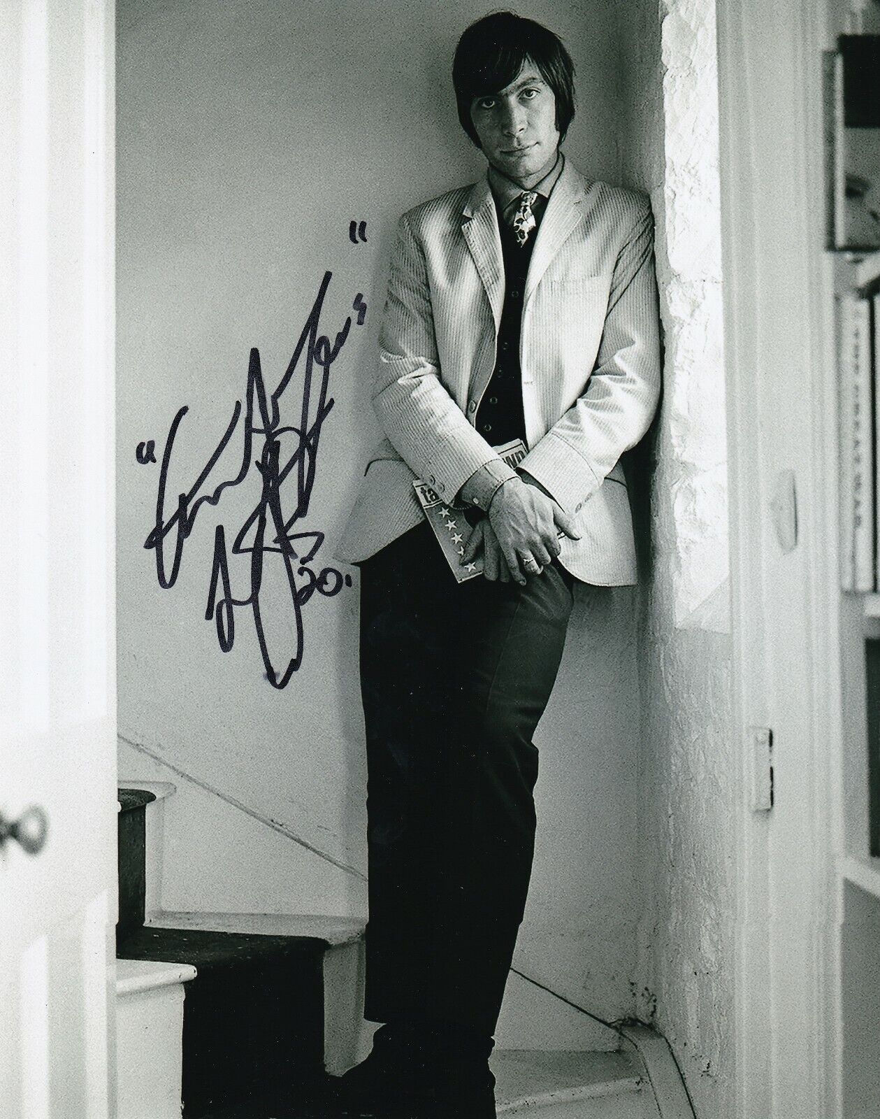 Charlie Watts Rolling Stones drummer REAL hand SIGNED Photo Poster painting #6 COA Autographed