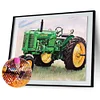 Tracteur - Compl&egrave;te Rond Peinture au Diamant  40*30cm