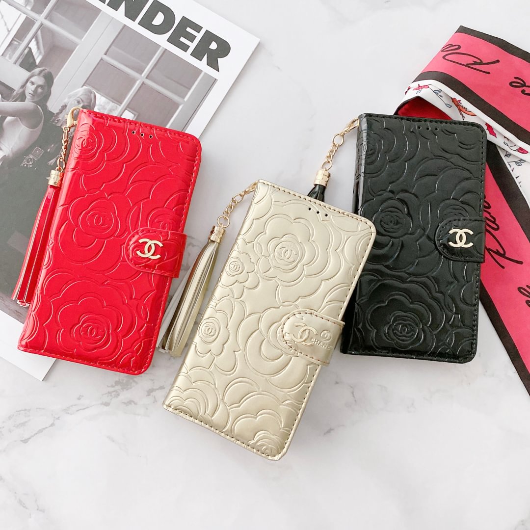 3D Embossed Patent Leather Wallet Case For Apple iPhone--[GUCCLV]