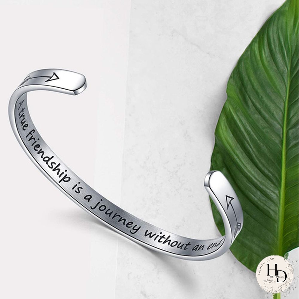 A True Friendship Is A Journey Without An End Bracelets for Women Friendship Gifts for Best Friends Classmates BFF Christmas Birthday Graduation Gifts