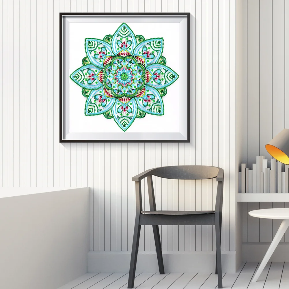 Special Shape Diamond Painting 30*30cm - Quilling Mandala