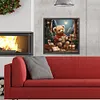 Christmas Eve Bear-Full Round Diamond Painting 40*40CM
