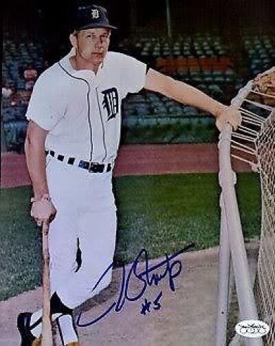 Jim Northrup Tigers Signed Jsa Certed Sticker 8x10 Photo Poster painting Autograph Authentic