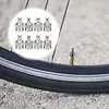 8Pcs Slotted Head Valve Stem Caps Leak-proof Car Tire Tool Cap Auto Repair Parts