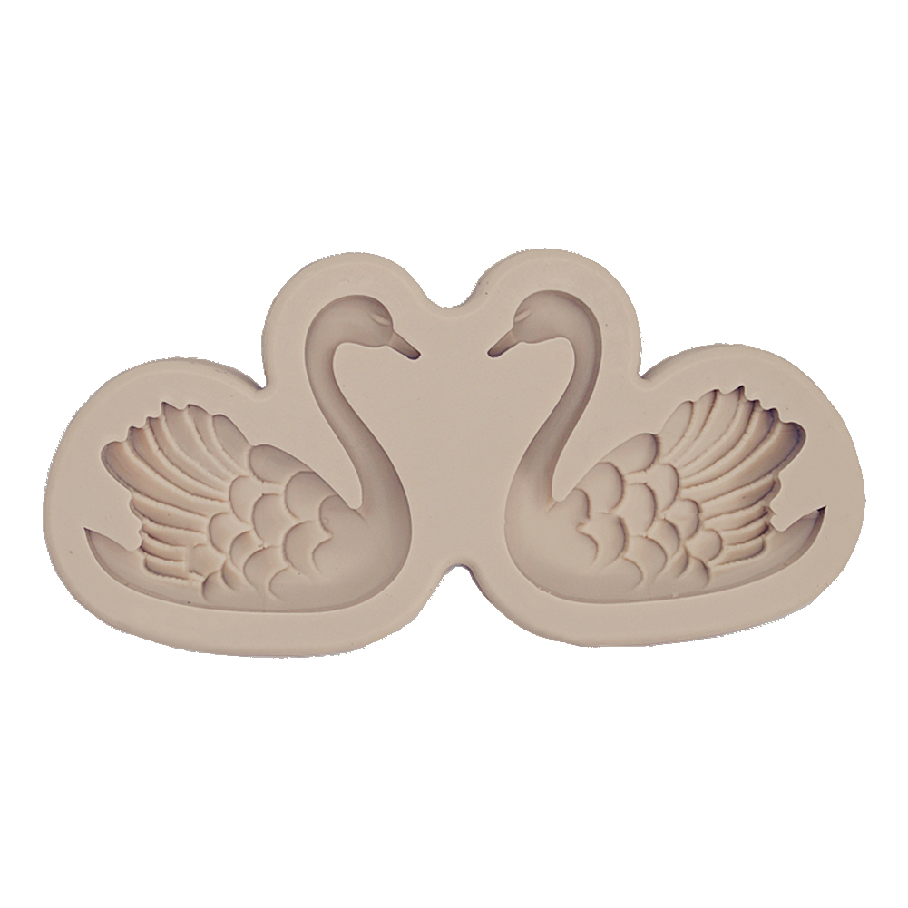 

3D Swan Shape Fondant Cake Silicone Mold DIY Chocolate Soap Candle Molds, 501 Original