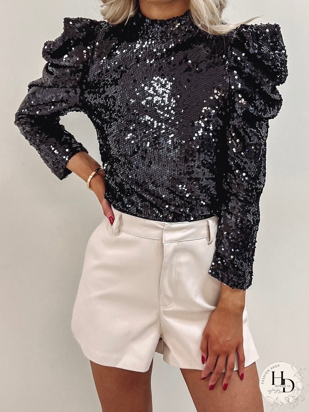 Trendy Sequin Top