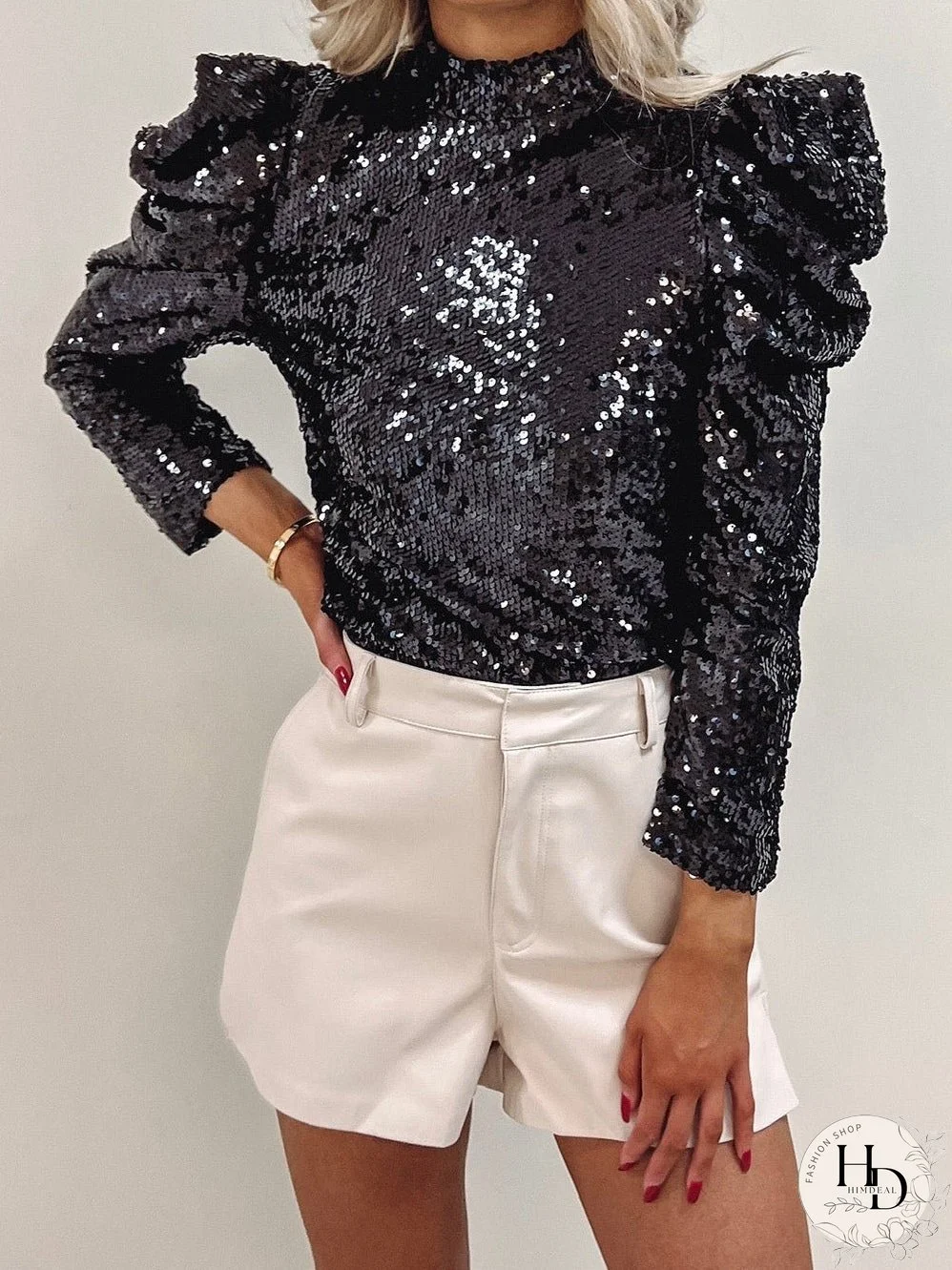 Trendy Sequin Top
