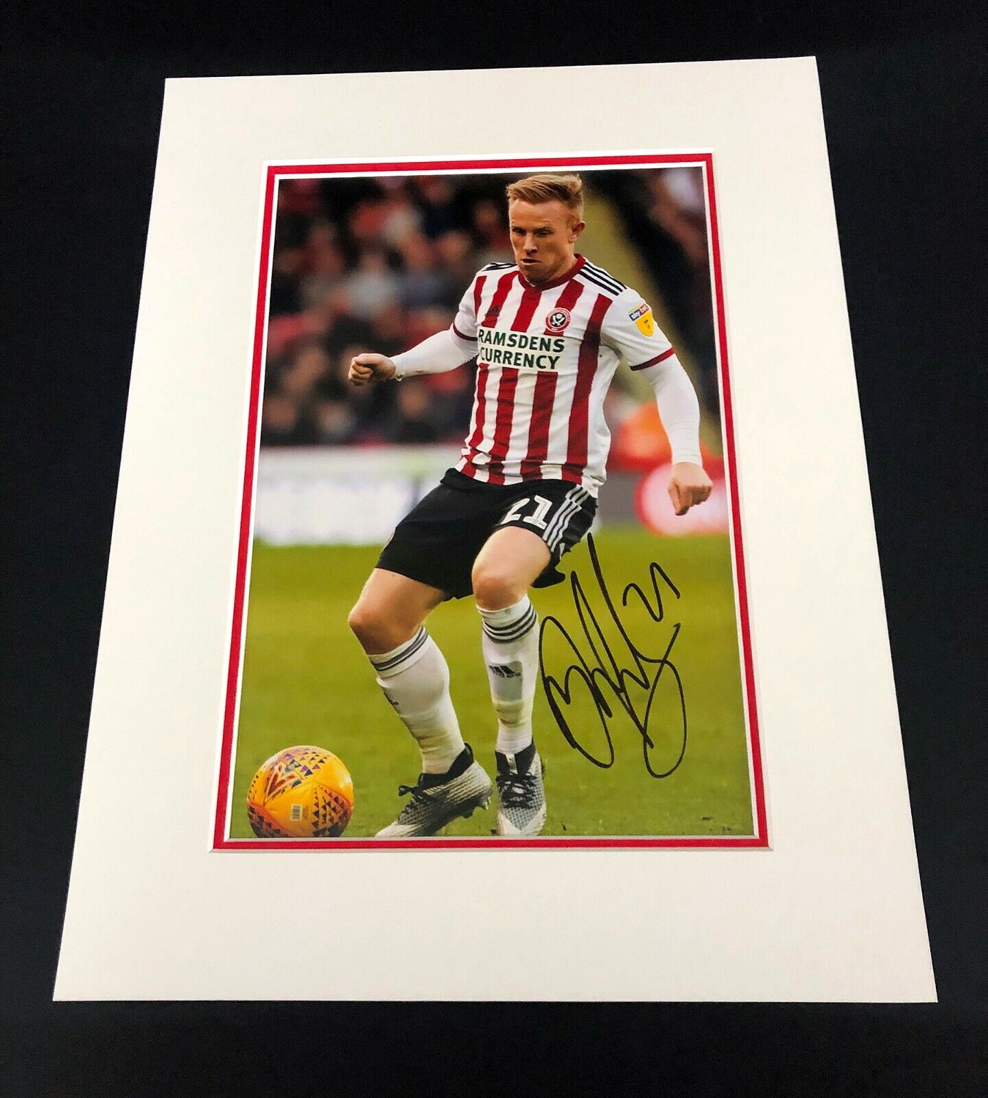 Mark Duffy SIGNED 16x12 inch SUFC Photo Poster painting Display Mount Sheffield United AFTAL COA