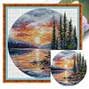 (Multi Style)Spring-Partial Embroidery 2 Strands 14CT Stamped Cross Stitch-33*33CM