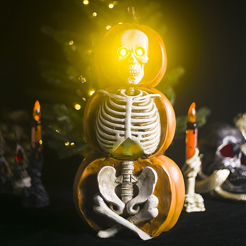 Halloween Glowing Three-Section Skull Skeleton