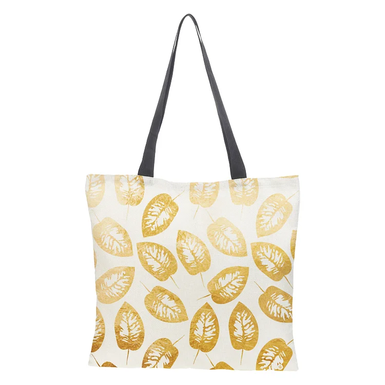 Linen Eco-friendly Tote Bag - Leaf