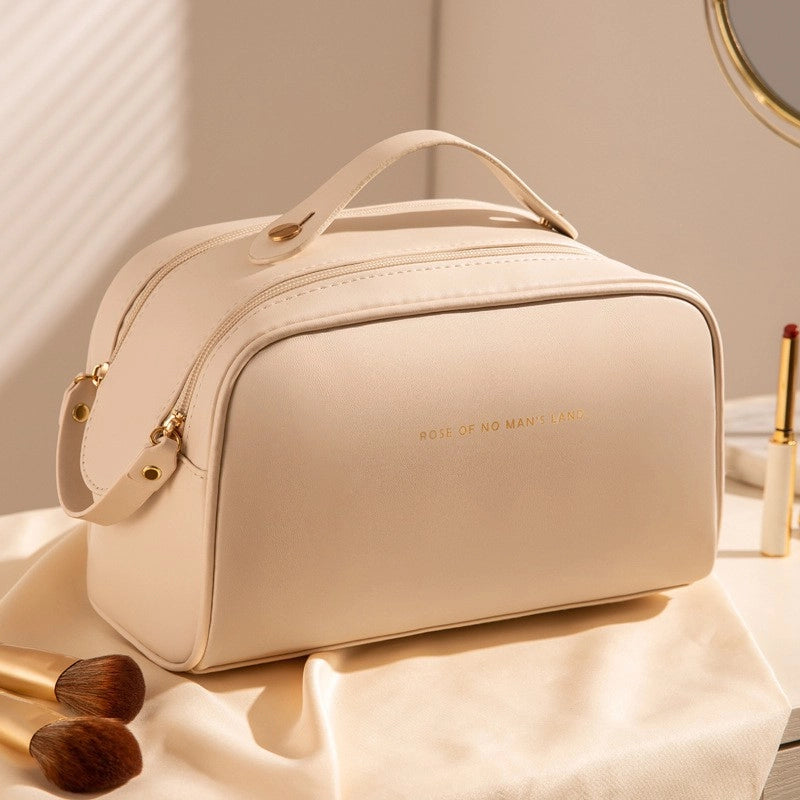 Women’s All Seasons Pu Leather Basic Cosmetic Bag