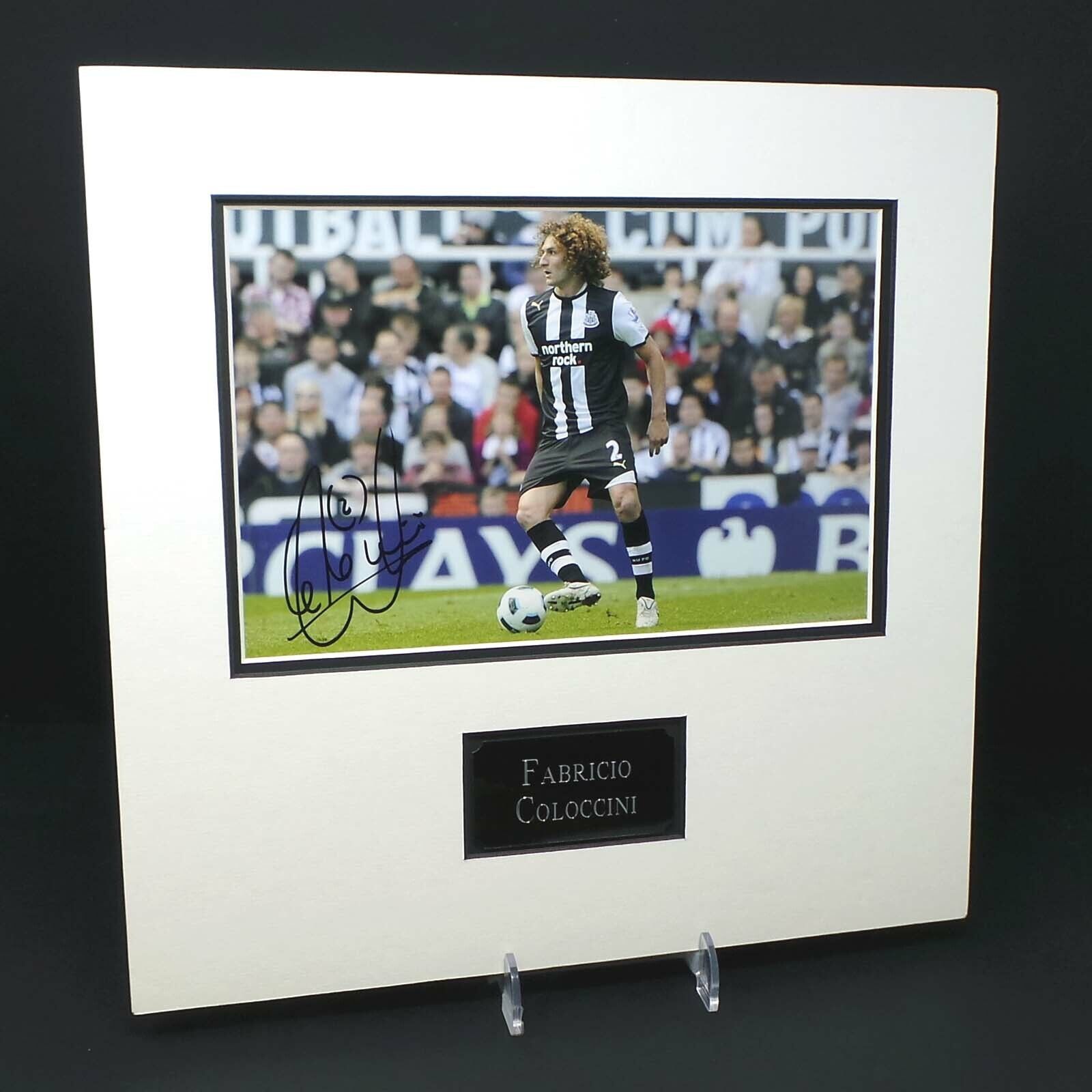 Fabricio COLOCCINI Signed & Mounted Newcastle 12x8 Photo Poster painting Display AFTAL RD COA