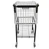 [US Local Warehouse] Foldable Tennis Cart Holds 350 Balls Sports Ball Hopper for Teaching & Court Use