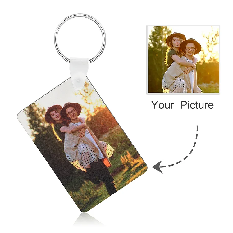 Custom Photo Keychain Board Memorial Gift For Father