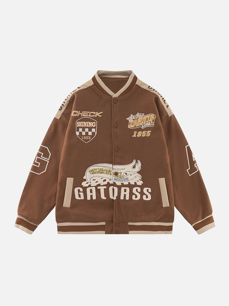 "GATORSS" Embroidered Varsity Jacket