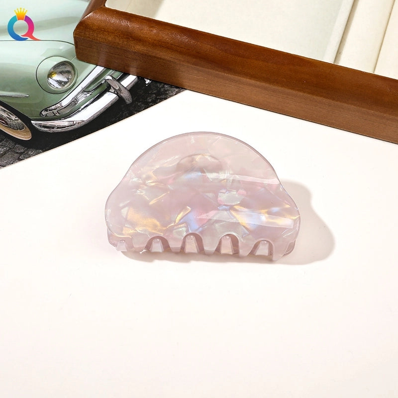 Women’s Minimalist Classic Style Solid Color PVC Hair Claws