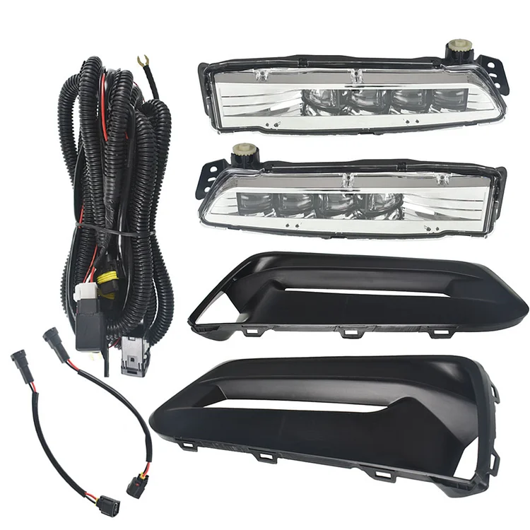 Silscvtt 1 Pair Front Fog Lights Assembly Replacement for Honda Accord Sedan 2018 2019 Left and Right Side with Bezel Switch 33950TVAA01 33900TVAA01