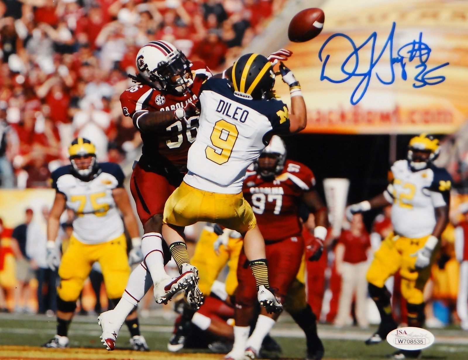 D.J. Swearinger Autographed South Carolina 8x10 Photo Poster painting- JSA Authenticated