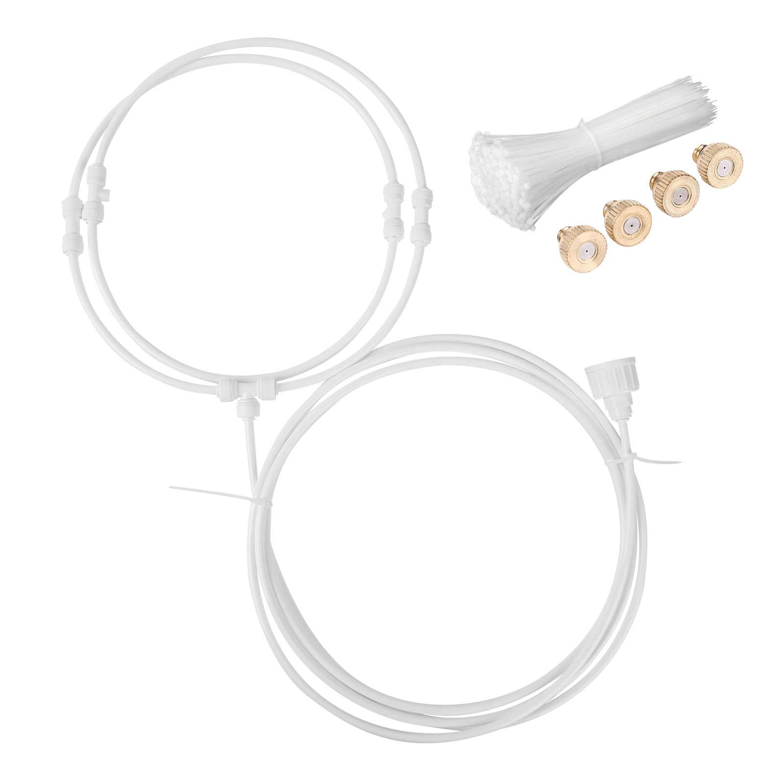 

Misting Fan Kit - Water Mister Ring Fan Misting Cooling System (White EU), 16, 501 Original