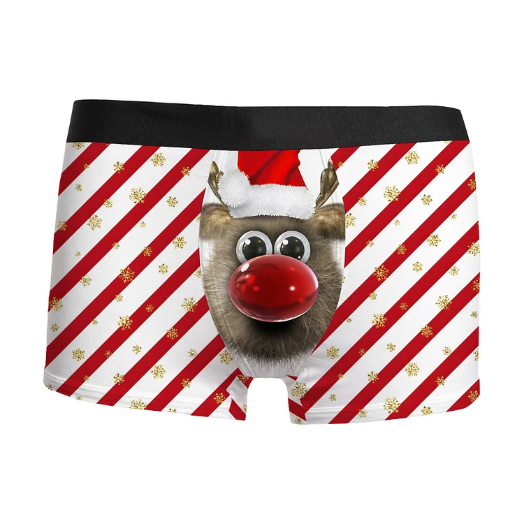 Christmas Morse Boxer Shorts Underwear  Weloveplugs