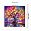 Colorful Tree Of Life - 11CT Counted Cross Stitch - 45*45cm - Natural