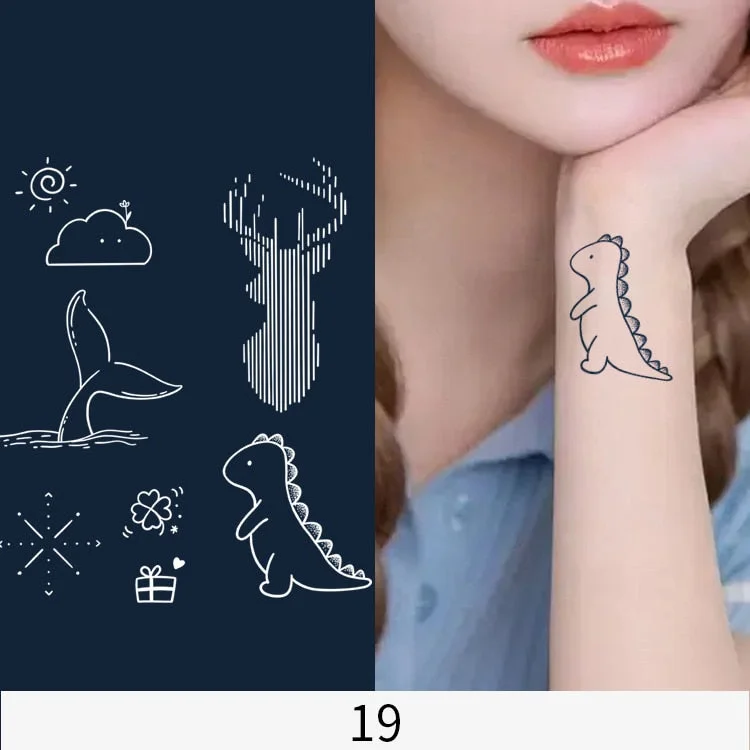 Basketball Anime Flower Butterfly Text Art Festival Cute Cool Waterproof Full Body Arm Men and Women Natural Temporary Tattoos