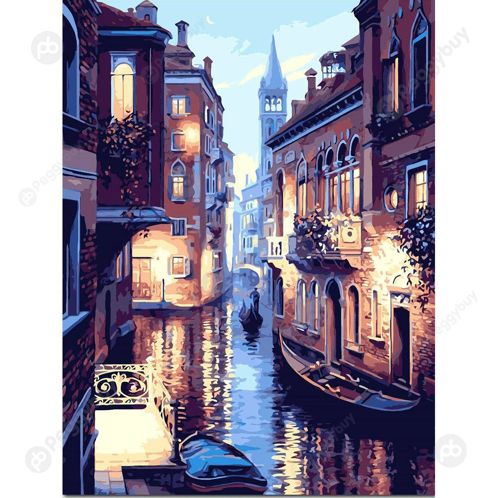 

27*37CM Paint By Numbers-Venice, 501 Original