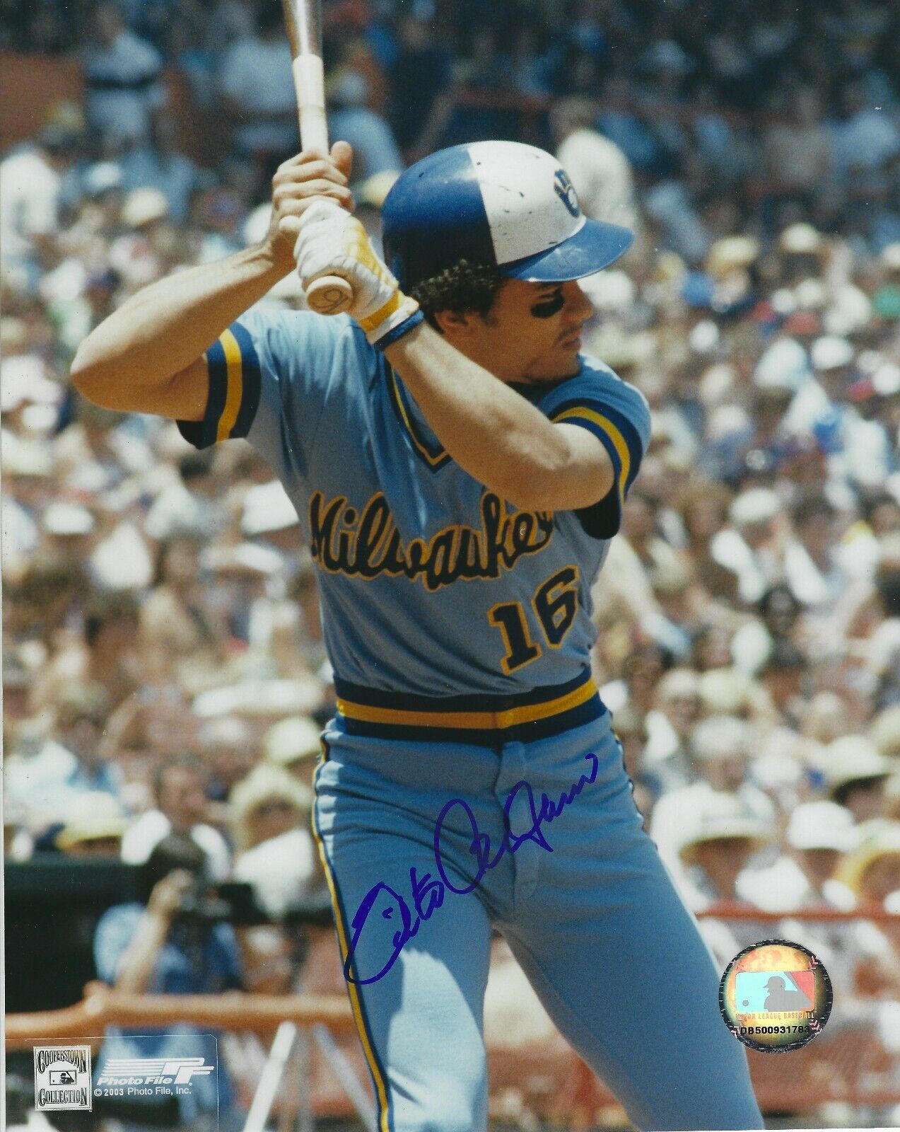 Signed 8x10 SIXTO LEZCANO Milwaukee Brewers Autographed Photo Poster painting - COA