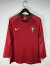 2018 Retro Long Sleeve Portugal Home Football Shirt 1:1 Thai Quality