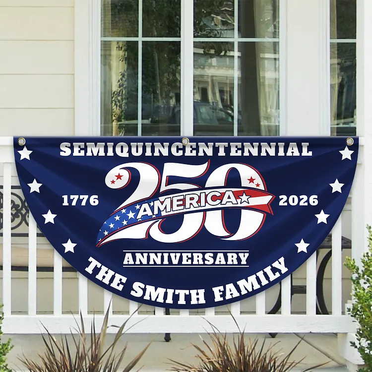 Personalized 250 Years of Freedom America Flag Custom Name America 250 Years Semiquincentennial Patriotic 1776-2026 Fan Flag
