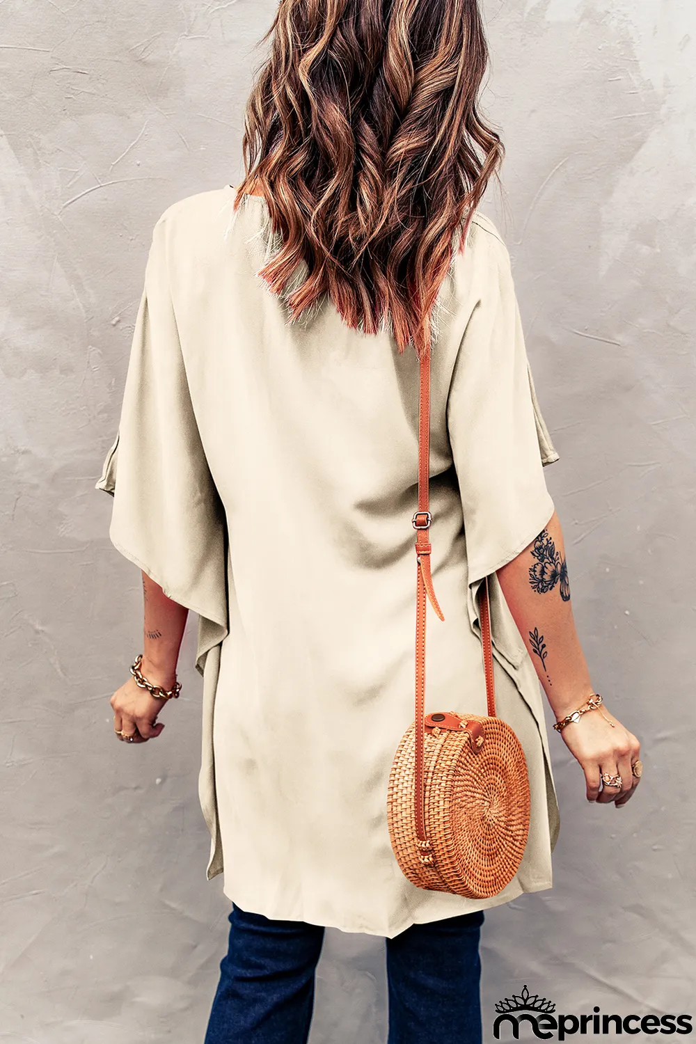 Apricot Chic High Low Kimono Top