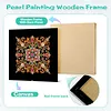 Schwarzes Gold, Mandala-Blumenornament, speziell geformte 5D-DIY-Teilbohrer, Diamanten, Punkte, Edelstein-Kunstsets mit Rahmen, Diamanten, Gem&auml;lde, Ed