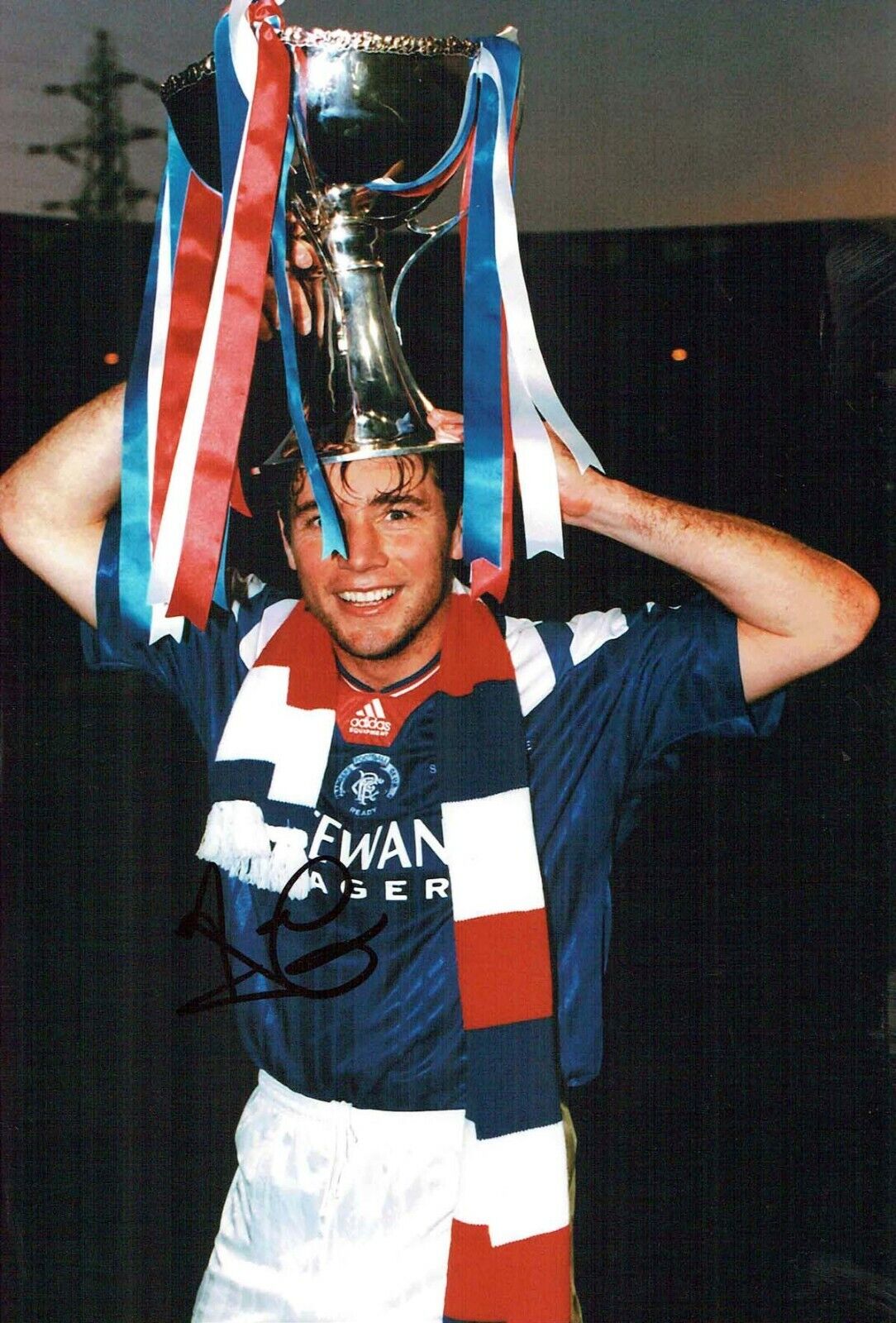 Ally McCOIST SIGNED Autograph 12x8 Photo Poster painting 3 Glasgow Rangers Legend AFTAL COA