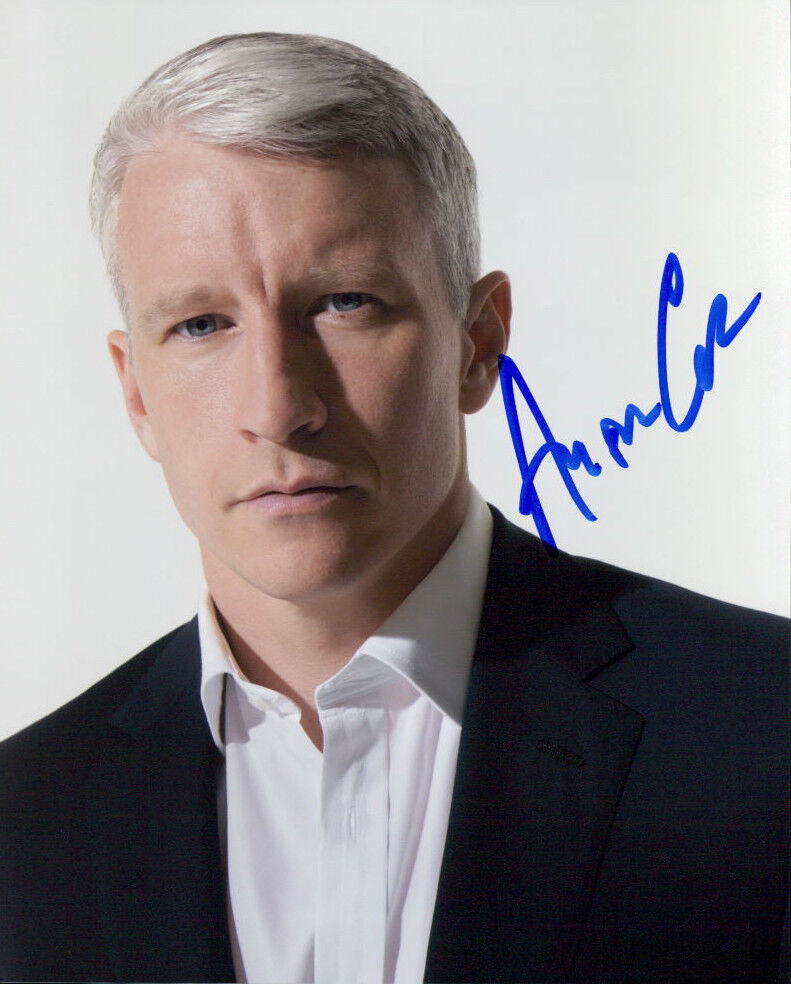 Anderson Cooper signed authentic 8x10 Photo Poster painting COA