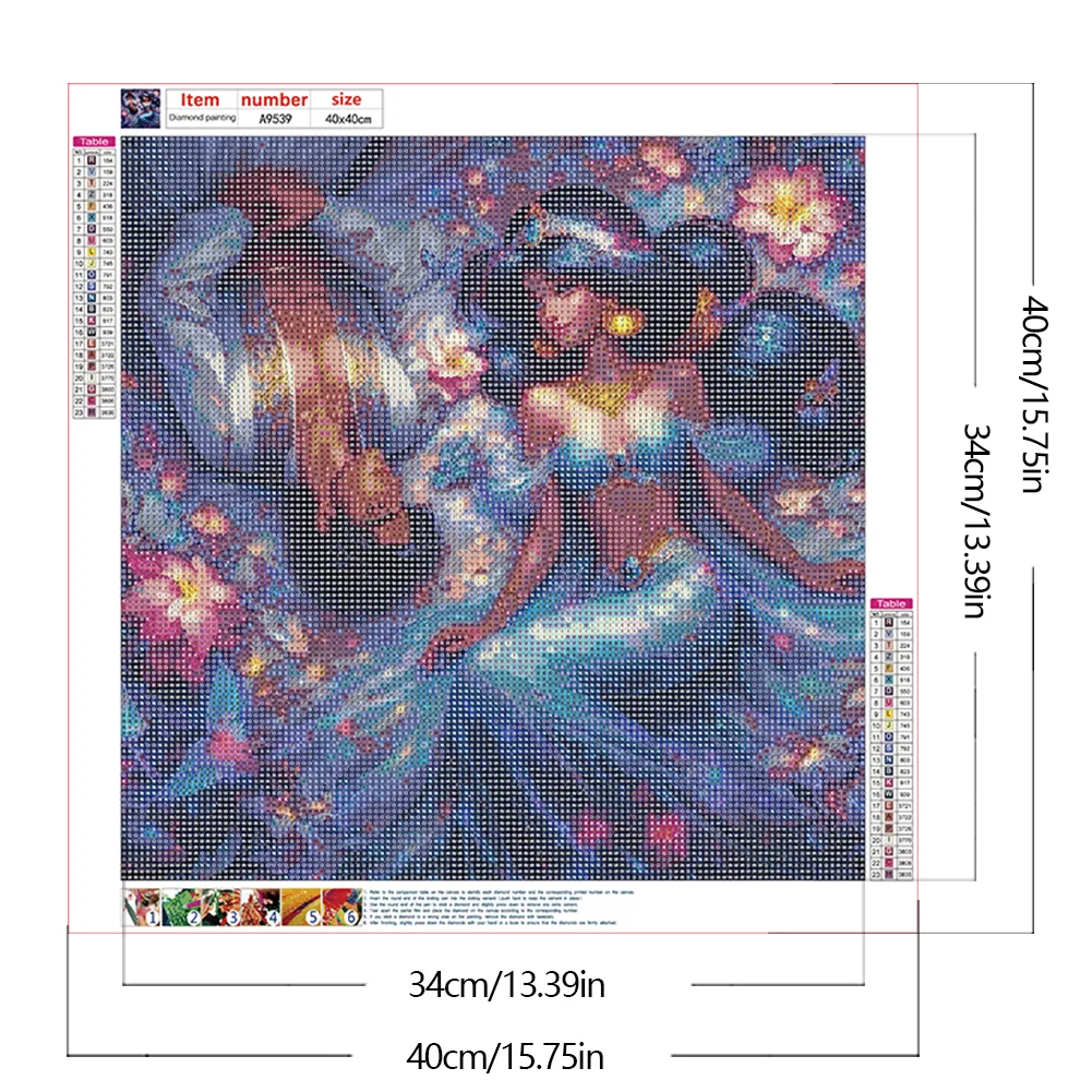 Diamond Painting - Full Round Drill - Princess Jasmine(Canvas|40*40cm)