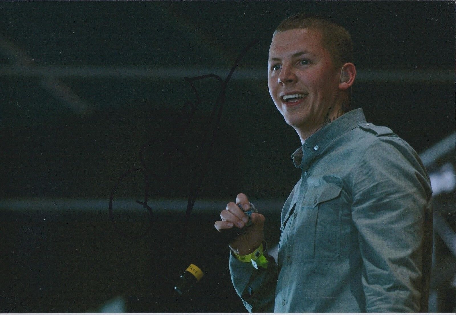 Professor Green SIGNED In Person Autograph Rap Artist 12x8 Photo Poster painting AFTAL COA