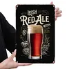 Irish  red ale - Panneaux en &eacute;tain m&eacute;tallique(20*30cm/30*40cm)